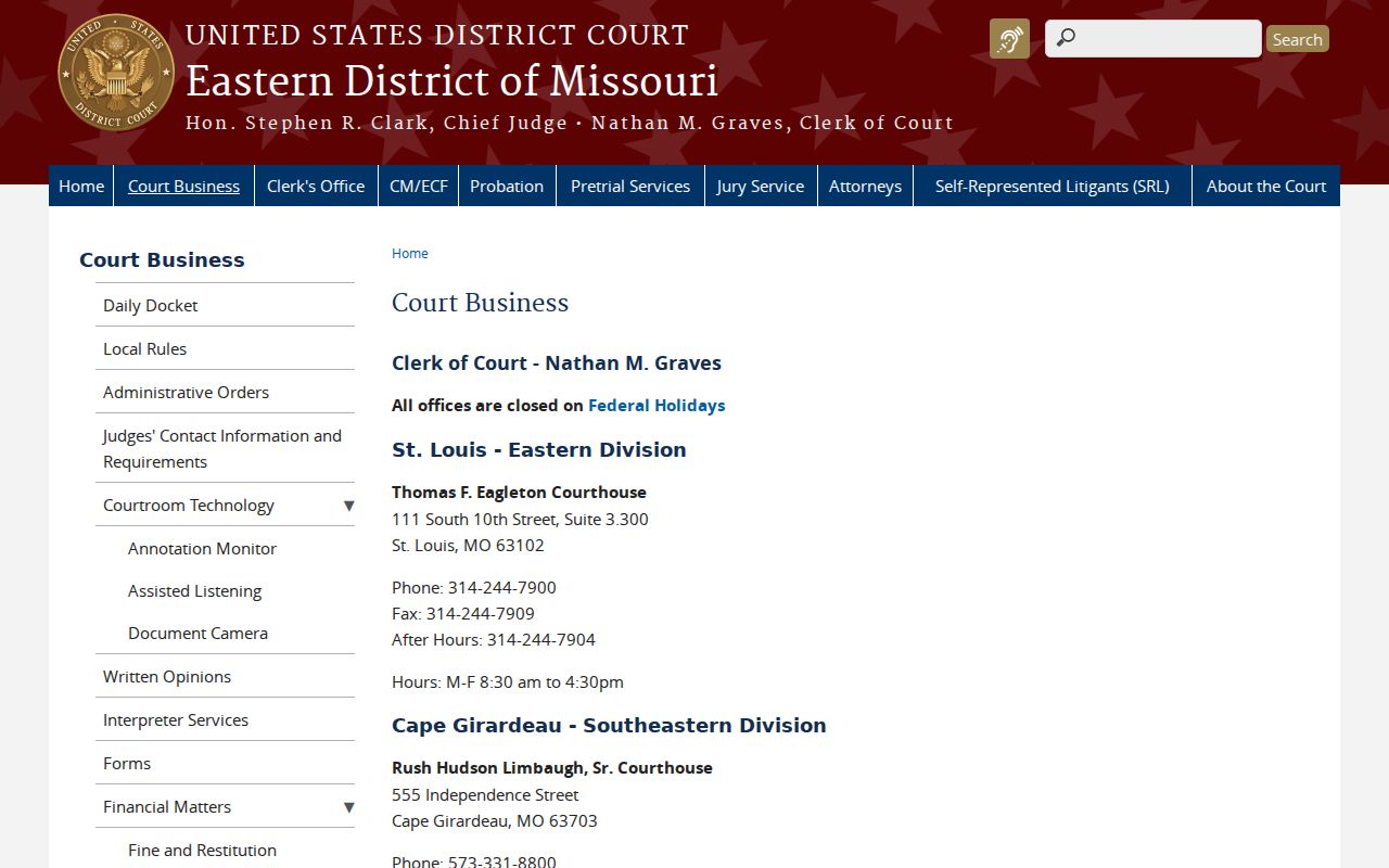Arbela court records federal court escalation source