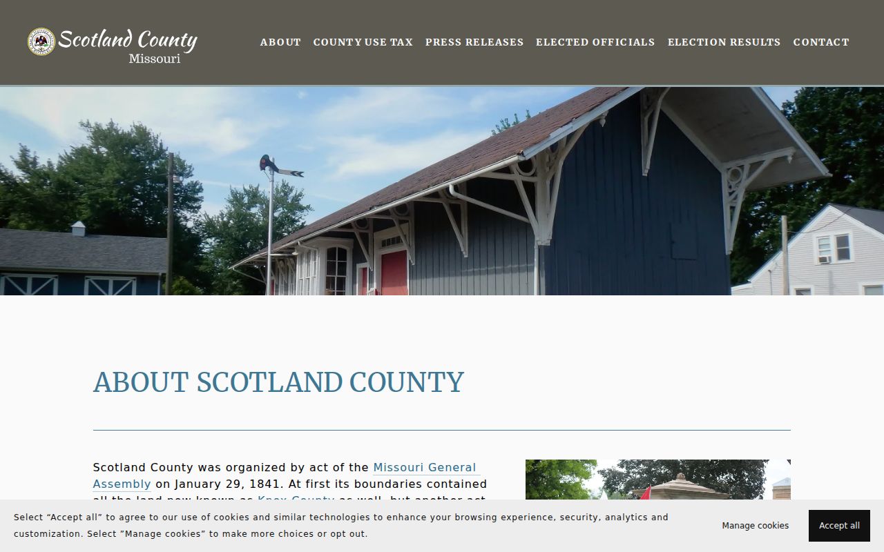 Scotland County court docket history and county records context