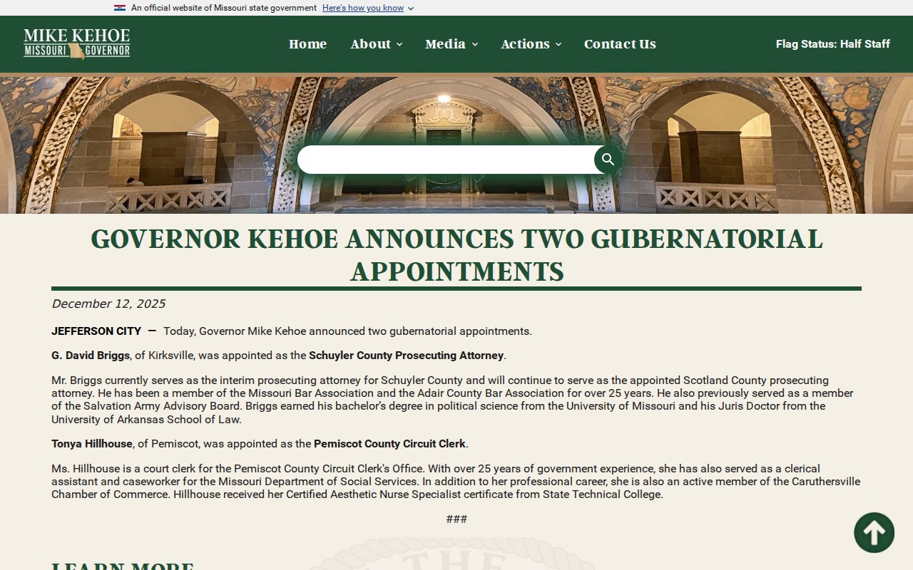 Rutledge court records Scotland County prosecution appointment source