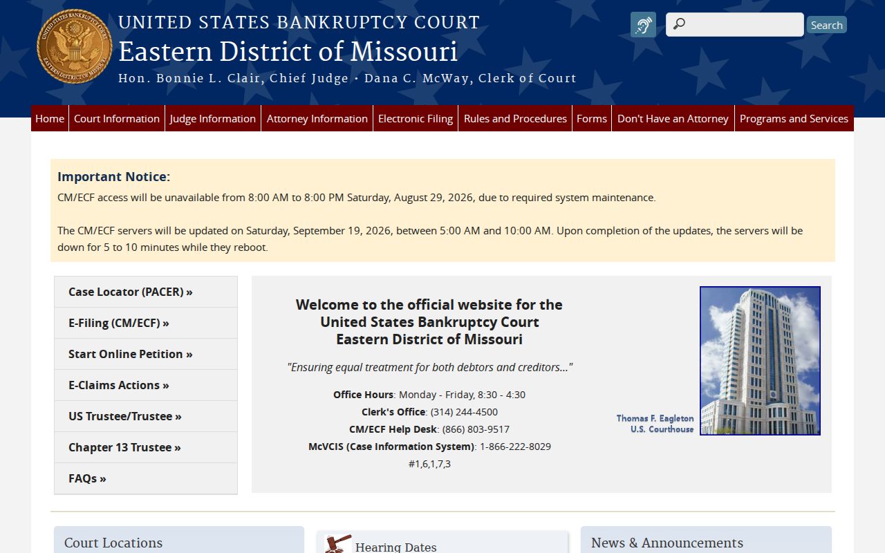 South Gorin court records federal bankruptcy escalation source